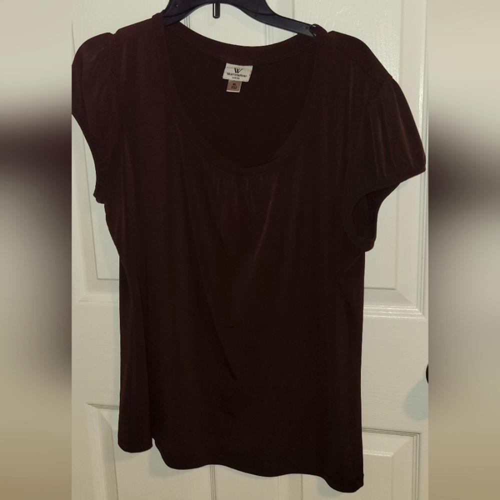 Worthington women's dress top size XL - chocolate